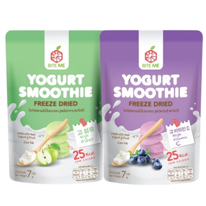 BiteMe โยเกิร์ตสมูทตี้อบกรอบ แพ็คคู่ สูตร Fiber & Vitamin C