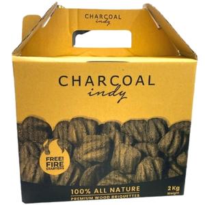 ถ่านปิ้งย่างไร้ควัน​ ถ่านอัดก้อน Charcoal Indy