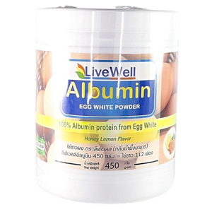 Livewell Albumin โปรตีนไข่ขาว 100% รสดั้งเดิม