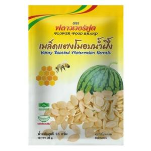 เมล็ดแตงโมอบน้ำผึ้ง สูตรไม่ใส่เกลือ ตราฟลาวเวอร์ฟู้ด