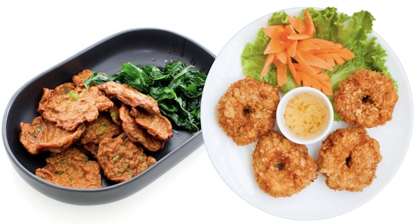 ทอดมันปลา vs ทอดมันกุ้ง