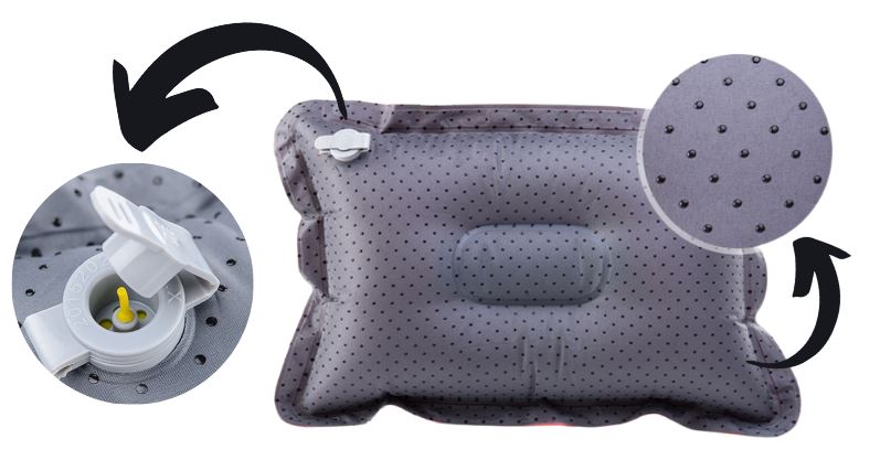 Naturehike หมอนเป่าลม Suede Inflatable Pillow