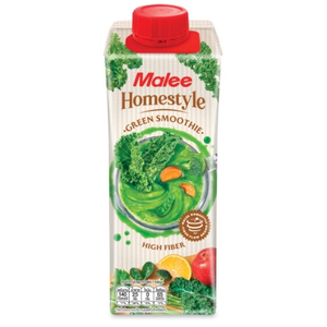 MALEE โฮมสไตล์ กรีนเวจจีส์ น้ำผักสมูทตี้ 100% ตรามาลี [12 กล่อง]