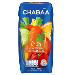 CHABAA น้ำผักผสมน้ำผลไม้รวม 40% ตราชบา [36 กล่อง]