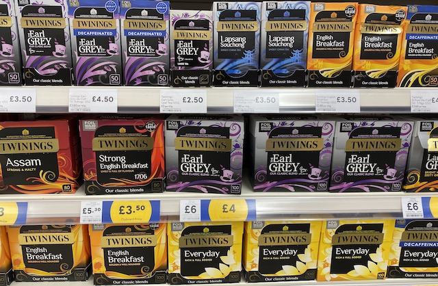 ชาดำของแบรนด์ twinings