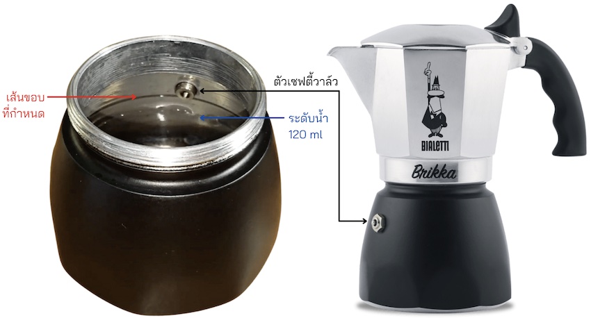 รีวิว หม้อต้มกาแฟ Moka Pot Bialetti Brikka 2020