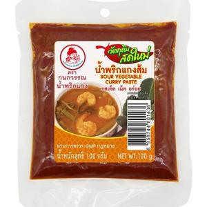 พริกแกงส้ม รสเด็ด ตรากนกวรรณ ขนาด 100 กรัม