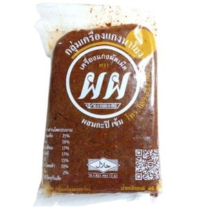 พริกแกงผัดเผ็ด สูตรผสมกะปิ ตราผผ ขนาด 500 กรัม