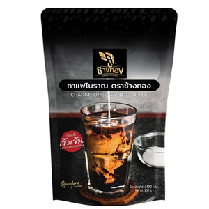 กาแฟโบราณตราช้างทอง กาแฟแท้ 100%