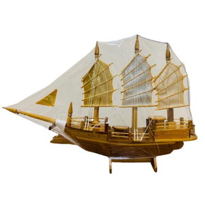 เรือสำเภาจีนไม้สัก เรือสามกษัตริย์ เรือร่ำรวยเสริมโชคลาภเงินทอง