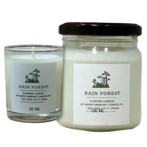 เทียนหอมไขถั่วเหลือง 100% กลิ่น Rain forest