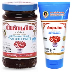 น้ำพริกเผา ตราแม่ประนอม แบบดั้งเดิม และแบบหลอดบีบ