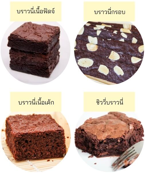 ประเภทของบราวนี่