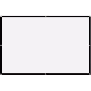 Simple Projector Screen ผ้าฉายภาพสีขาว แบบเจาะตาไก่ ราคาประหยัด