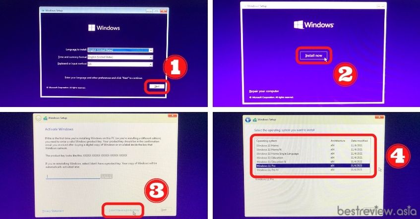 ขั้นตอนการติดตั้ง Windows 11 โดยใช้ USB Flash Drive