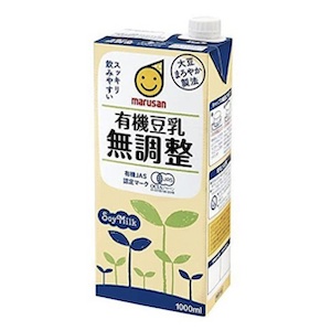 Marusan Soymilk Organic Unsweetened 1000 ml.