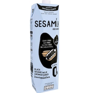 Sesamilk Unsweetened Black sesame milk 1000 ml.