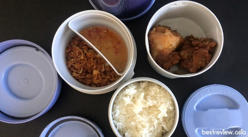 ข้าวเหนียวไก่ทอด Zojirushi Lunch Jars ปิ่นโตอาหารสูญญากาศเก็บความร้อน รุ่น SL-NC09