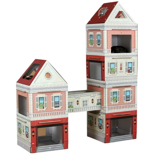 Kittenbox Bridge Series คอนโดแมวแบบตึกแฝด 5 ชั้น และ 3 ชั้น