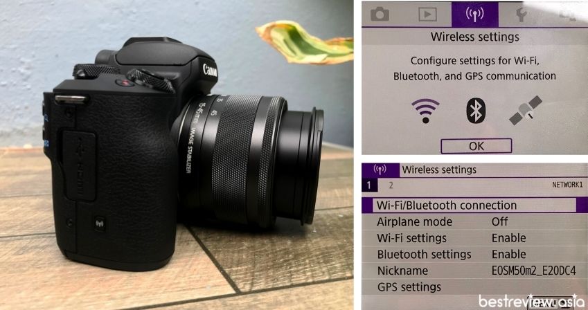 การเชื่อมต่อไร้สายของ Canon EOS M50 Mark II