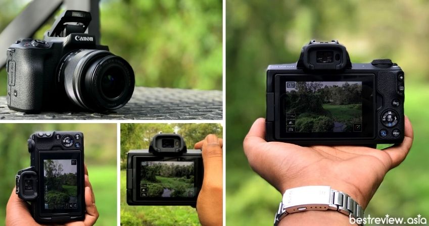 หน้าจอสัมผัส LCD ขนาด 3 นิ้ว ความละเอียด 1.04 ล้านจุด ของ Canon EOS M50 Mark II