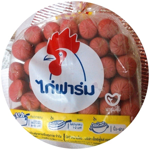 ไส้กรอกไก่คลาสสิคแดง ตราไก่ฟาร์ม