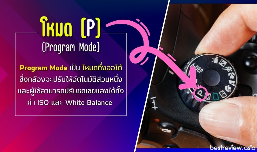 โหมด Program (P) หรือโหมด P