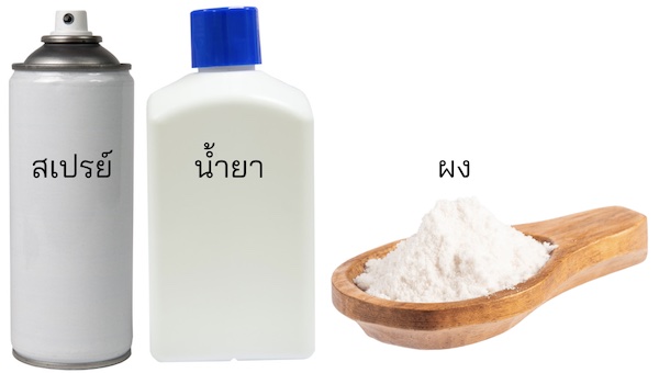 รูปแบบของน้ำยากัดจัดสนิม