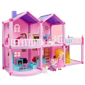 บ้านตุ๊กตาขนาดเล็ก ของเล่น DIY สำหรับเด็กผู้หญิง