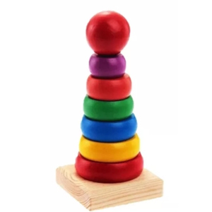 Rainbow Tower เจดีย์ไม้ หอคอยไม้ ห่วงเรียงชั้น
