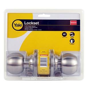 YALE ลูกบิดประตูห้องทั่วไป สแตนเลส หัวกลม รุ่น KN-VCA5147US32D