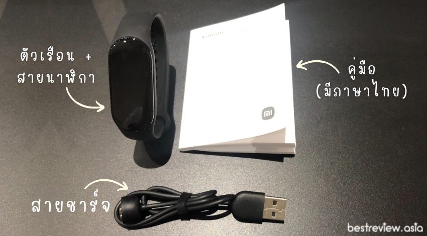 อุปกรณ์ในกล่อง Xiaomi Smart Band 7