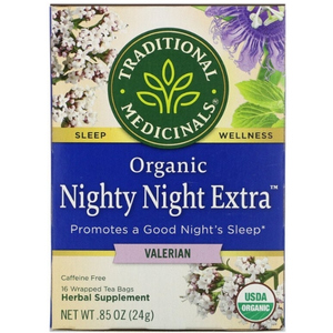 Traditional Medicinals Organic Nighty Night Valerian Relaxation Tea ชาลดความเครียด