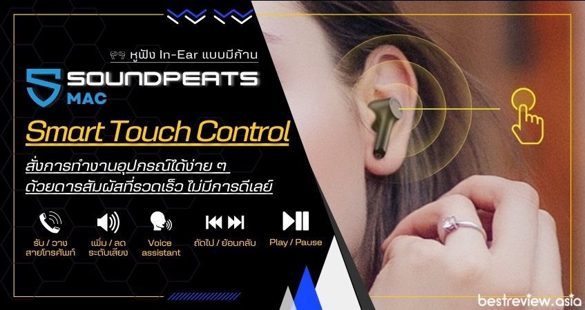 ระบบ Smart Touch Control ให้การสัมผัสที่ง่าย ควบคุมสั่งการได้หลากหลาย