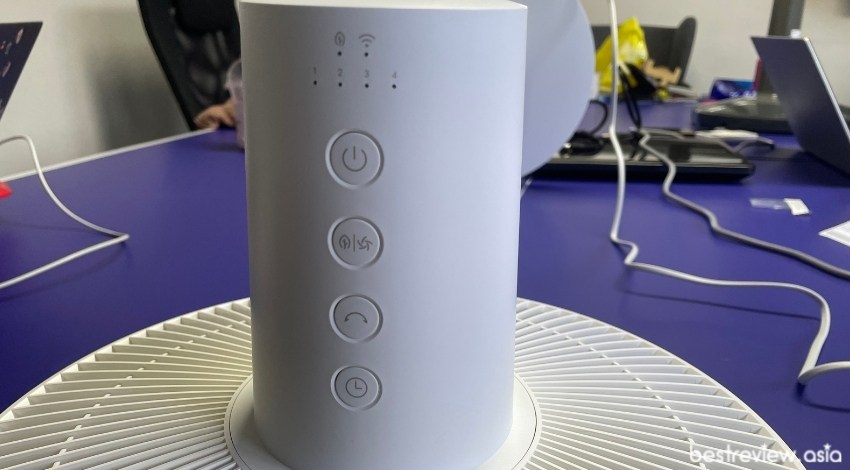 Xiaomi Mi Smart Standing Fan 2 ใช้งานโดยใช้ปุ่มควบคุม