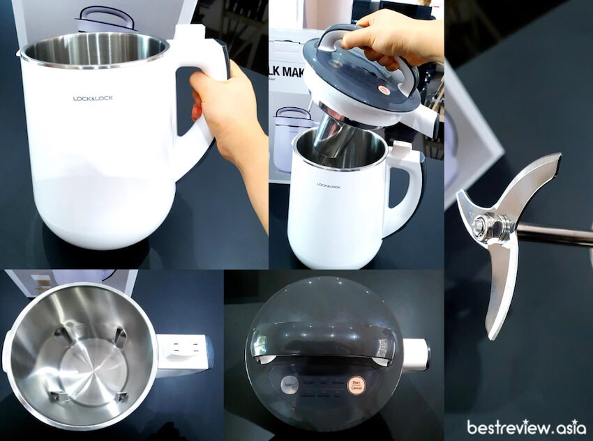 ดีไซน์การออกแบบเครื่องทำน้ำเต้าหู้ LocknLock รุ่น EJS226