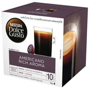 Nescafe Dolce Gusto อเมริกาโน่ ริช อาโรม่า แคปซูลกาแฟคั่วบด