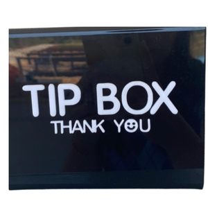 TIP BOX กล่องอะคริลิกสีดำ แผ่นหนา 3 มิล