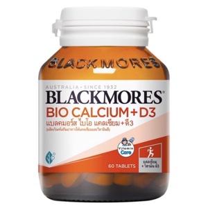 Blackmores แบลคมอร์ส Bio Calcium + D3