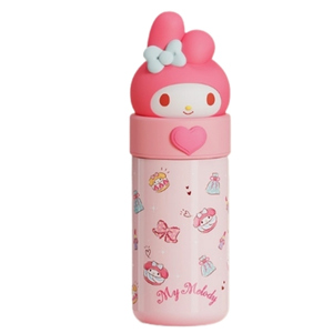 SANRIO กระติกน้ําร้อนสเตนเลส ลายการ์ตูนซานริโอ้ แบบพกพา