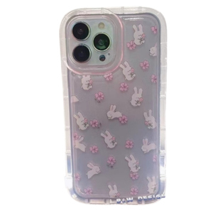 เคสโทรศัพท์กันกระแทกลายดอกไม้ และกระต่ายน้อย