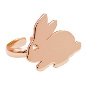 Little Me by CASO jewelry แหวนกระต่ายจิ๋ว แหวนกระต่าย สีโรสโกลด์