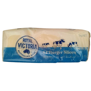 Royal Victoria เชดด้าชีสสไลซ์ 84 แผ่น สีขาวนม