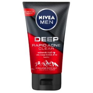 Nivea Men Deep Rapid Acne Mud Foam สครับผิวหน้า
