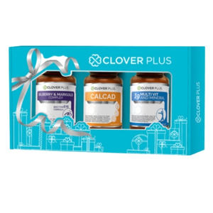 Clover Plus Special Gift Set 19 Multivit and Mineral + Calcad + Bilberry & Marigold Complex