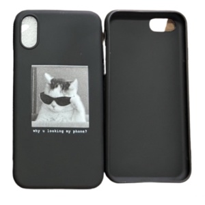 เคสไอโฟน 7-13 ProMax ลายน้องแมวใส่แว่น