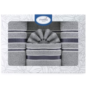 Frolina Gift Set เซ็ตของขวัญผ้าขนหนูสุดคุ้ม (ผ้าเช็ดตัว + ผ้าเช็ดผม)