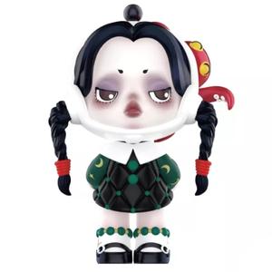 Pop MART ฟิกเกอร์โมเดล SKULLPANDA x THE ADDAMS FAMILY Series
