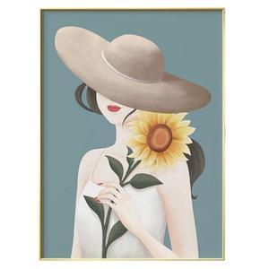 ภาพวาดประดับผนัง พร้อมกรอบสีทอง
