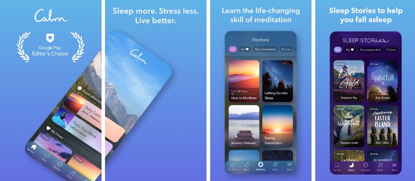 Calm แอปพลิเคชัน